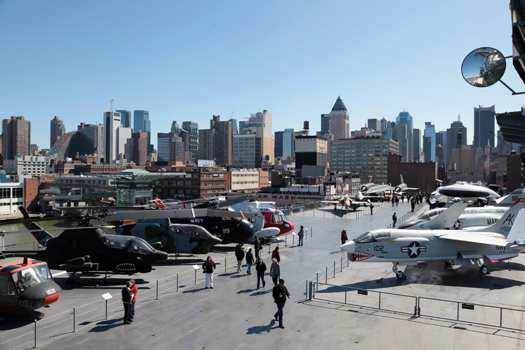 The Intrepid &#039;s flight deck